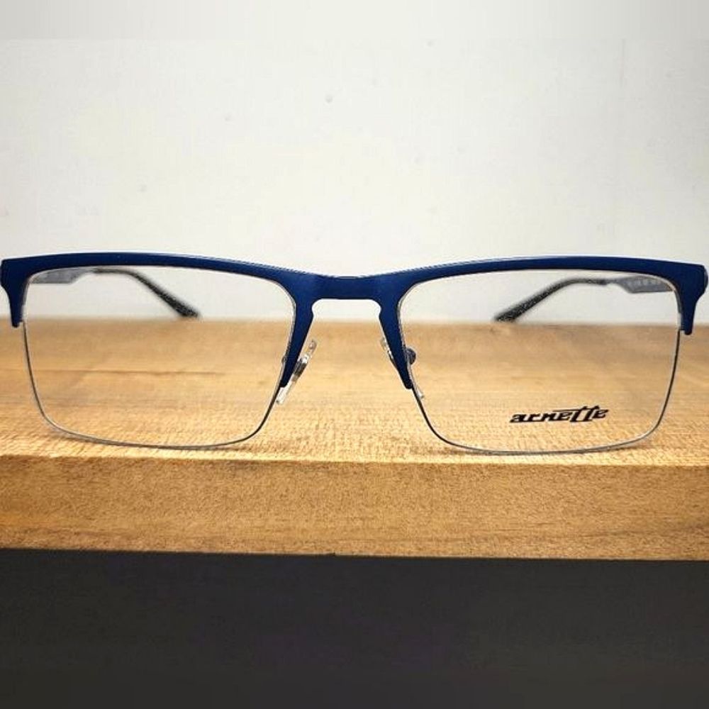 NEW Rx'able Eyeglass Frame, ARNETTE, blue metal 54-18-140 lightweight glasses